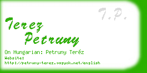 terez petruny business card